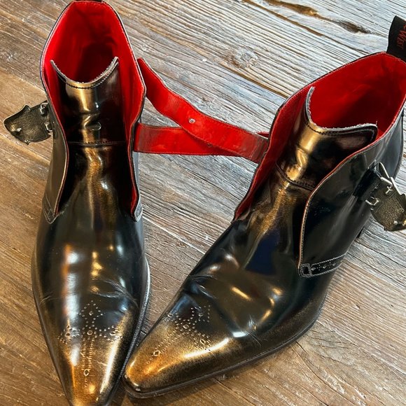 Jeffery West Flashmans Spirit dark brown & copper silver wings buckle size 9 - Picture 5 of 12